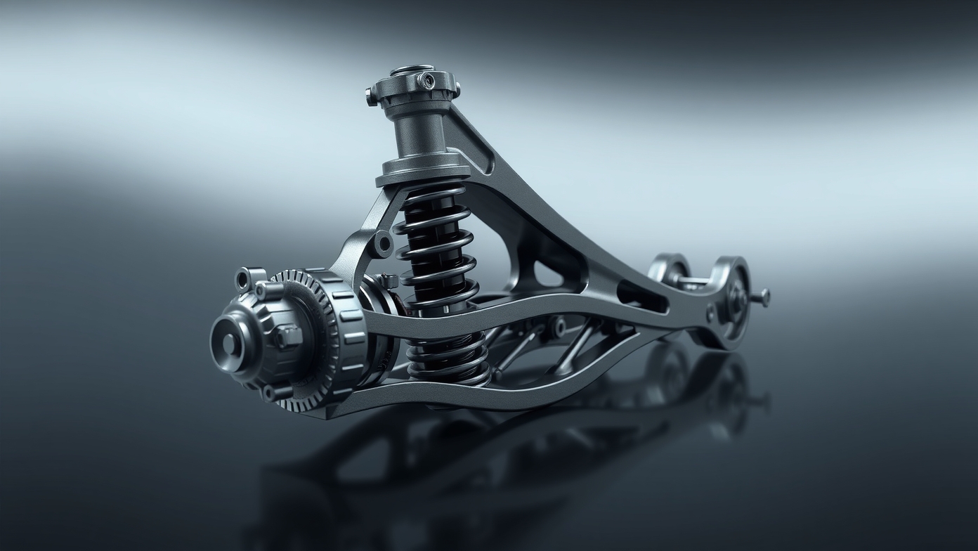 Lengőkar autóalkatrész részletes megjelenítése