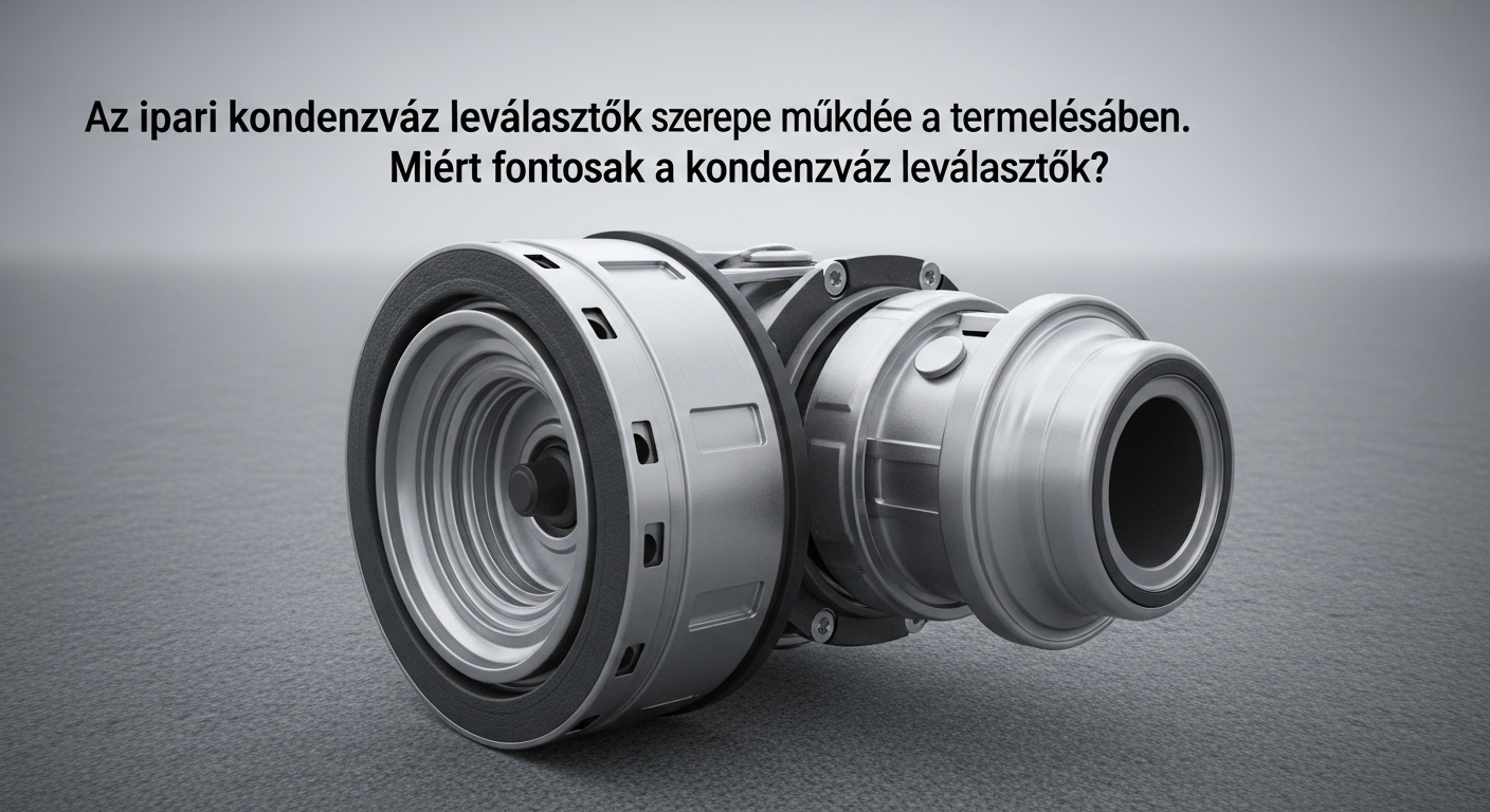 Ipari kondenzváz leválasztó, amely a termelési folyamatokhoz szükséges.