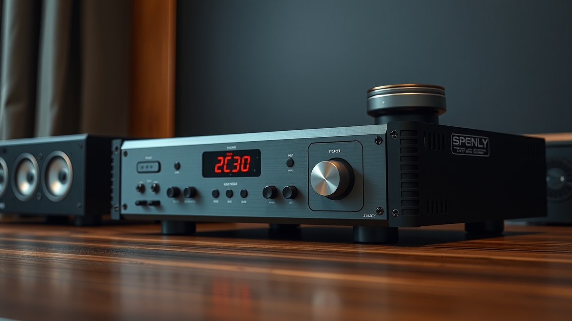 D-osztályú erősítő a modern hangtechnikához.