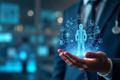 Orvosi technológia és egészségügyi kockázatok ábrázolása