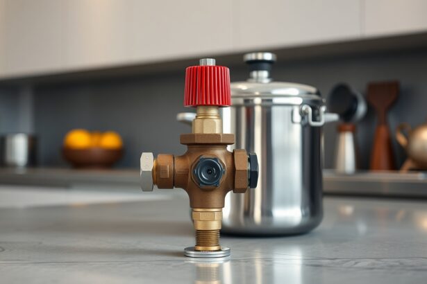 Kukta biztonsági szelep, amely a gőz kiengedésére szolgál főzés közben.