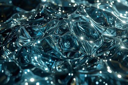 Absztrakt fényes fémes felület, hőmérsékletmérő alkalmazásokhoz.