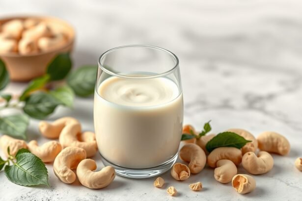 Kesudiótej és kesudió, növényi ital látványra