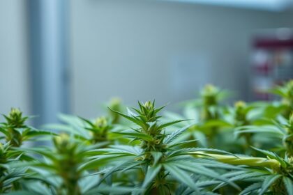 Friss kannabisz növények a terápiás alkalmazásához.