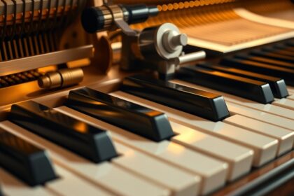 Zongora billentyűk és mechanika részletezése