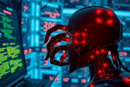 Mesterséges intelligencia által vezérelt zsarolás és kiberfenyegetések.