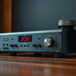 D-osztályú erősítő a modern hangtechnikához.