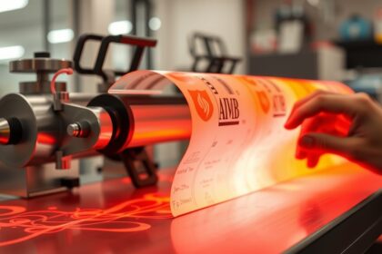 Hőpapír gyártási folyamat és hőérzékenység demonstrálása