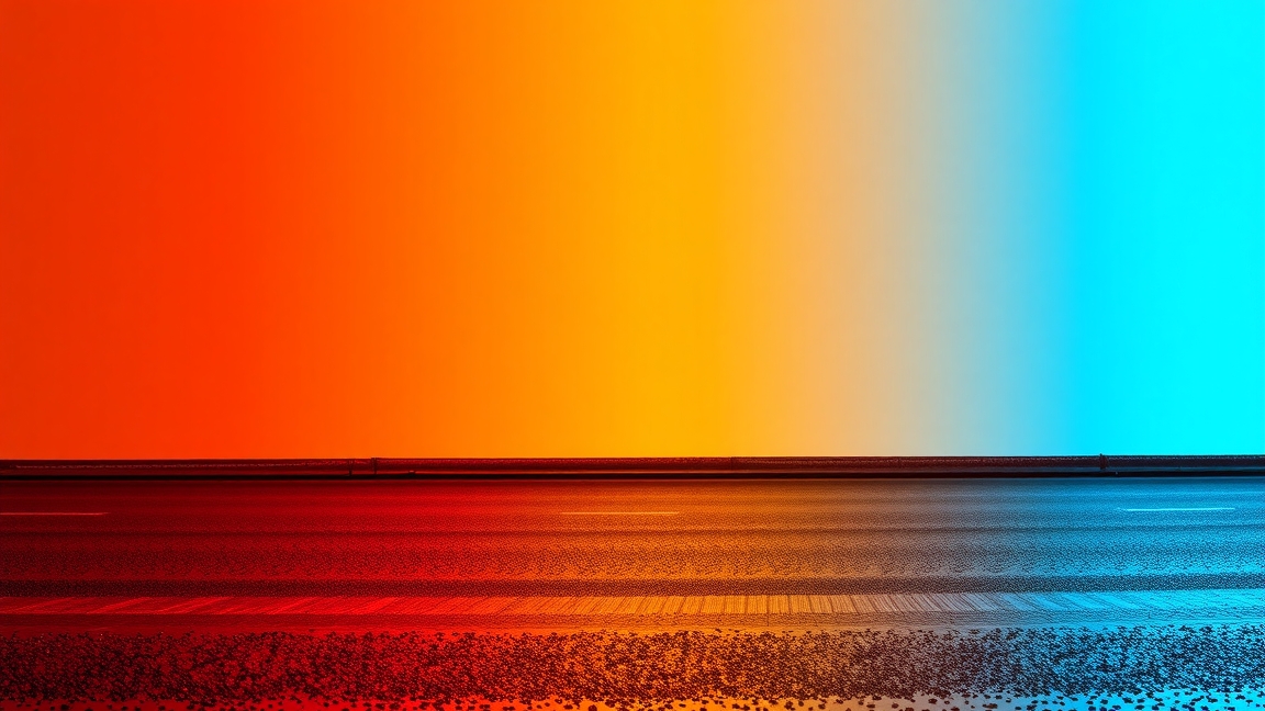 Színes absztrakt háttér, amely a futófólia telepítési tippeire utal.