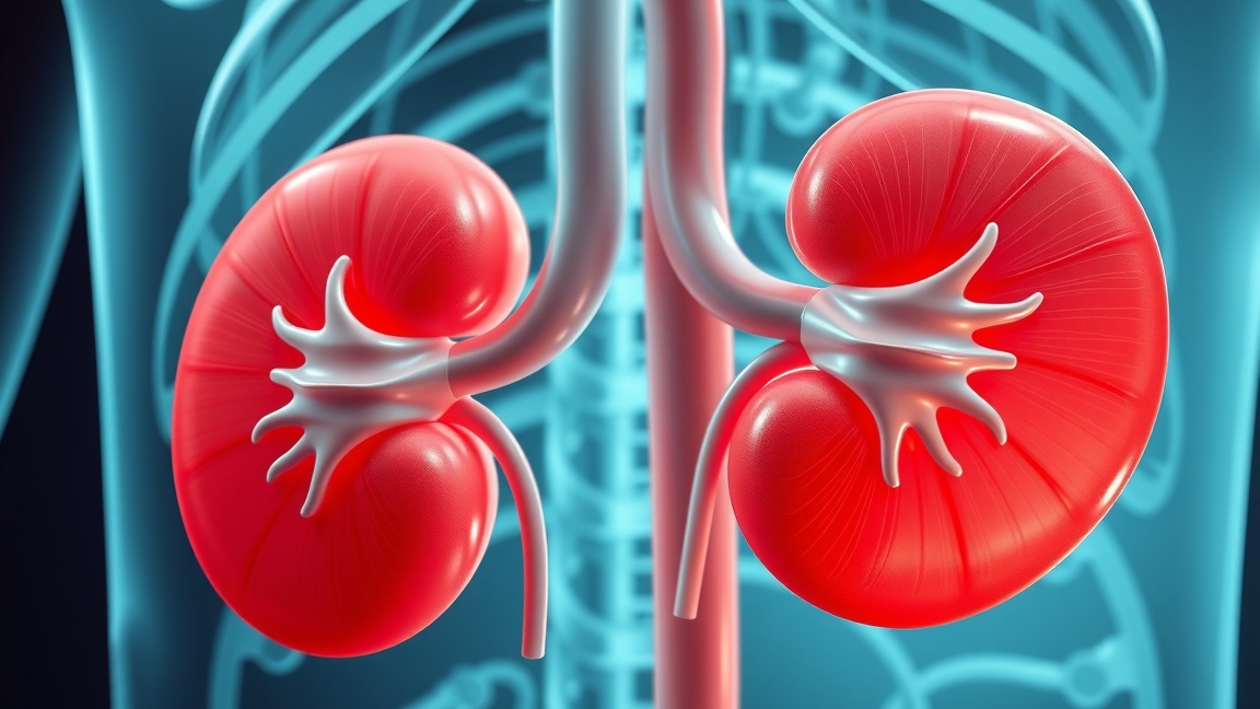 Két vese grafika a húgysavcsökkentő gyógyszerről szóló cikkhez