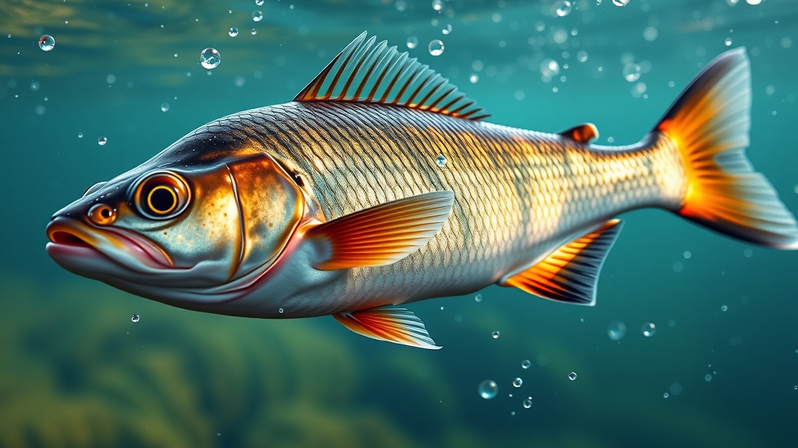 Hal a vízben, hidegfront hatásának tanulmányozására