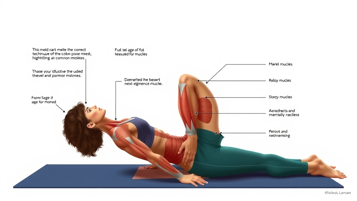 A kobra póz bemutatása, testtartás és izomaktiválás részletezése.