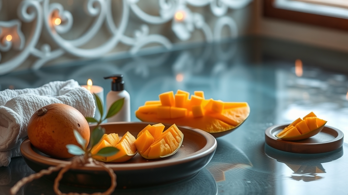 Mangóvaj és friss mangó bőrápolás előnyeihez