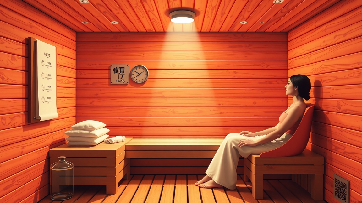 Infraszauna relaxáló környezet, a közérzet javítására.