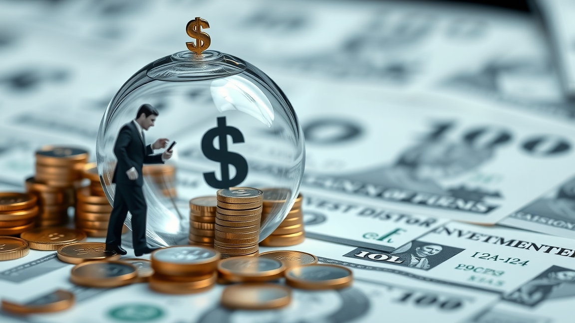 Befektetési alapok, pénz, siker és befektetés szimbóluma.