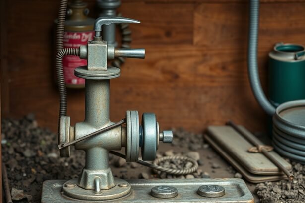 Kézi szivattyú a gyakorlatban, vízátfejtéshez és ipari felhasználásra.