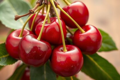 Friss meggyek természetes antioxidáns és káliumforrás.