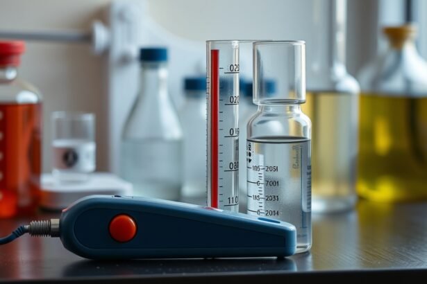 pH mérő és kémiai eszközök laboratóriumban