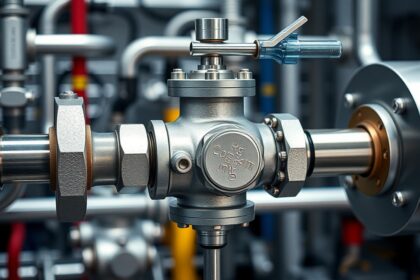 Négyjáratú keverőszelep fűtési és hűtési rendszerhez