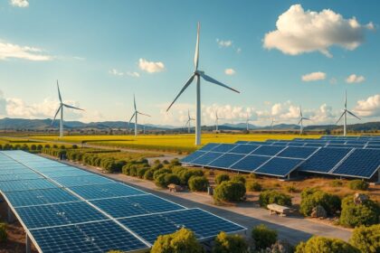 Nap- és szélenergia rendszer megújuló energiaforrásokkal