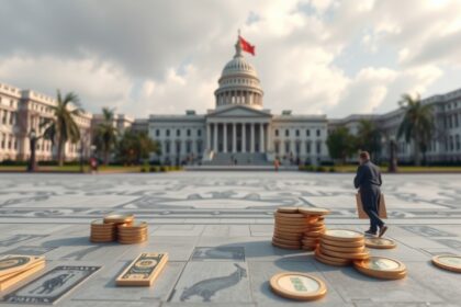 Új állampapírok és visszaváltási folyamatok a pénzügyi központ előtt.