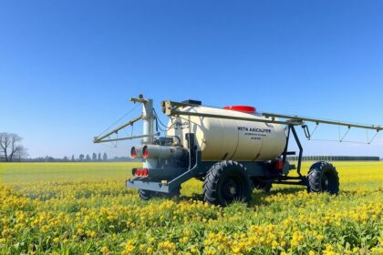 Membrános permetező szivattyú mezőgazdasági területen