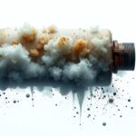 Elhalálozott DPF részecskeszűrő szennyeződésekkel borítva