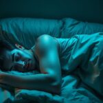 Alvásmegvonás hatásai – fiatal pihen egy sötét szobában.