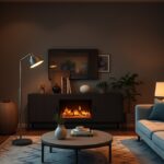 Modern érintőkapcsolós lámpák a stílusos nappaliban