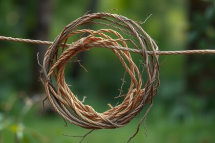 Hurokfogó a fán, biztonsági használatra utalva.