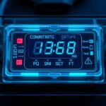 Elektromos autó töltésvezérlő LED kijelzője