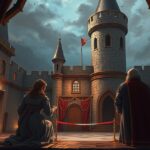 Játék a kastélyban jelenetének karakterei és kulisszái