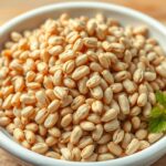 Hajdina, gluténmentes szuperélelmiszer tápláló szemekkel egy tálban.