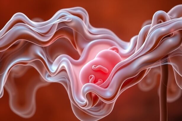 Terhes nő magzata a méhben, amely pajzsmirigy-alulműködés hatásait tükrözi.