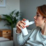 Sóinhalátor használata otthon, légúti problémák enyhítésére.