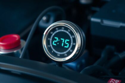 Digitális hőmérő autó motor hűtőrendszerének monitorozására