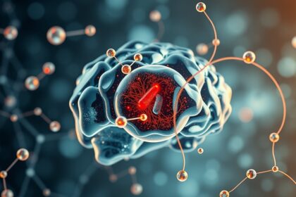 Digitális ábrázolás az agy egészségéről és omega-3 zsírsavakról