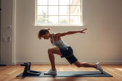 Nő csípőemelést végez edzés közben, javítva a mozgást.