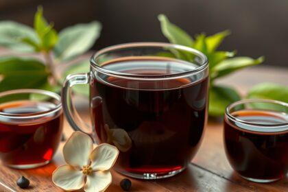 Fekete tea bőrápolási célokra, természetes antioxidánsokkal.
