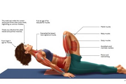 A kobra póz bemutatása, testtartás és izomaktiválás részletezése.