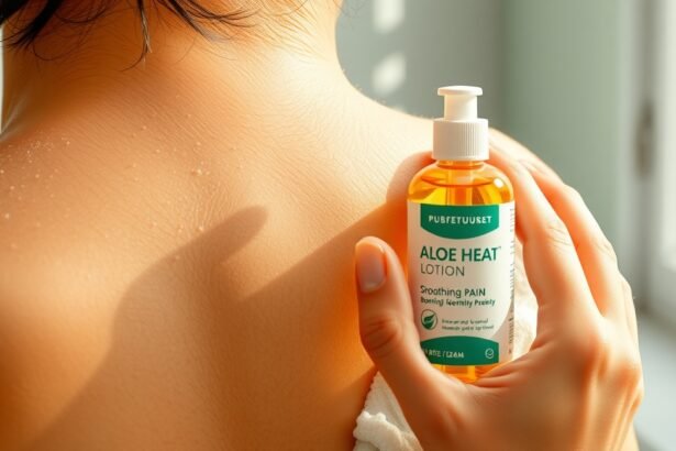 Aloe Heat Lotion a bőrfelületen, fájdalomcsillapító hatású gél