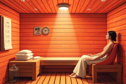 Infraszauna relaxáló környezet, a közérzet javítására.