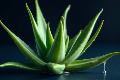 Aloe Vera növény hidratáló levelekkel