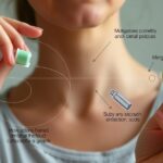 Nő gyógyszereket tart a kezében, fogamzásgátlás szempontjából.