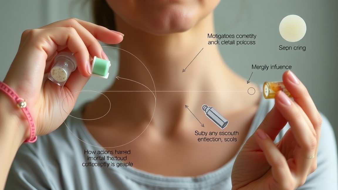 Nő gyógyszereket tart a kezében, fogamzásgátlás szempontjából.