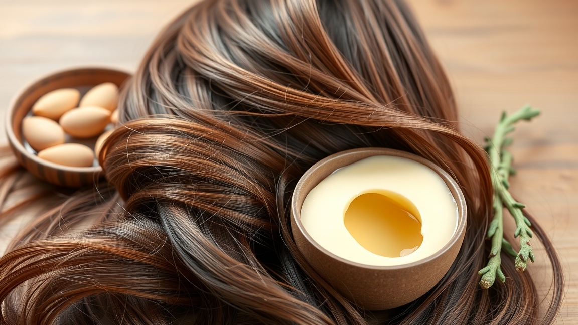 Természetes hajpakolások tojással és olívaolajjal töredezett hajra