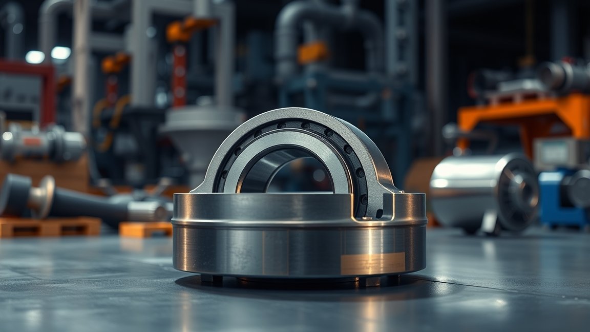 Hidraulikus kinyomócsapágy ipari környezetben