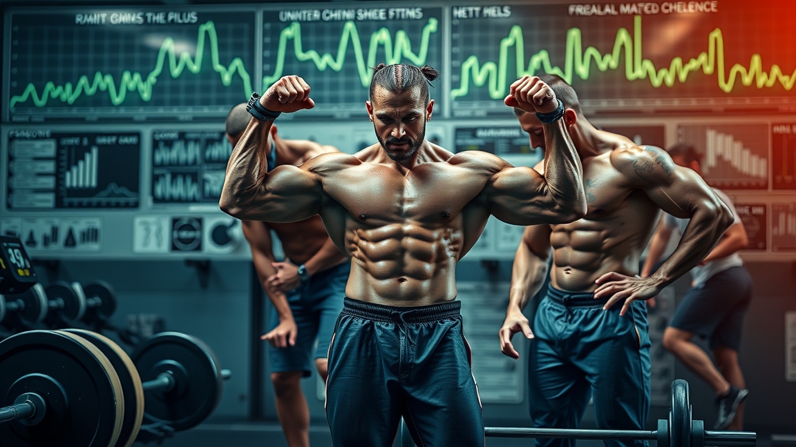 Izmos sportoló edzés közben, HMB hatékonysága az izomnövelésben