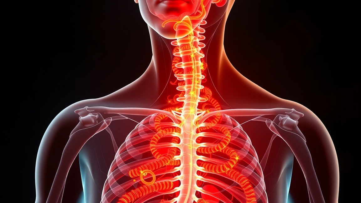 Pajzsmirigy és gerinc anatomikus ábrázolása