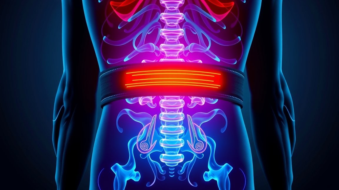 Mágneses deréköv viselése hátfájás csillapítására